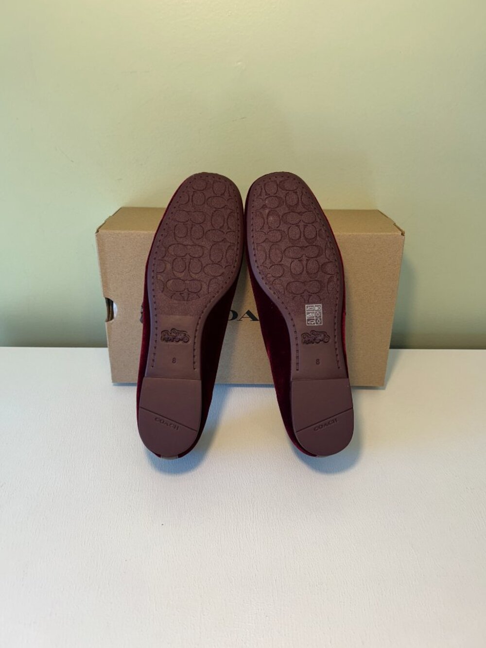 Coach Women's C Rivet Velvet Mary Janes - Picture 13 of 16